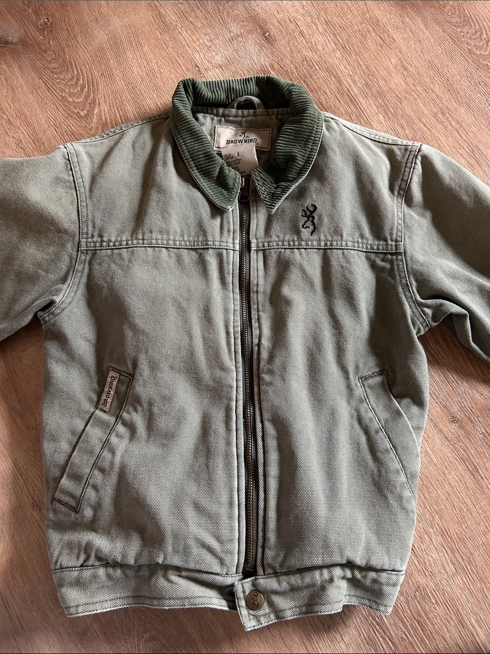 Browning Olive Green Kids Chore Jacket with Embroidered Logo